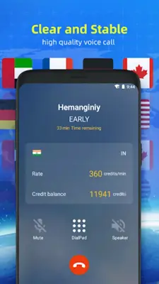 Blue Call - Global WiFi Call android App screenshot 2